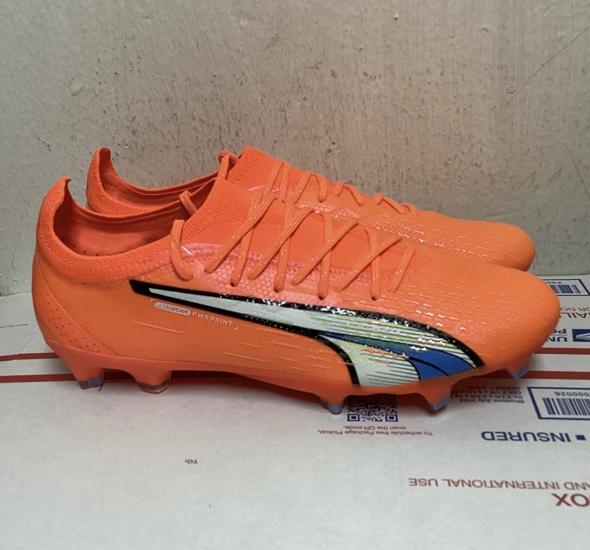 PUMA ULTRA ULTIMATE FG/AG ( ORANGE ) SOCCER CLEATS SIZE 9 ( 107163