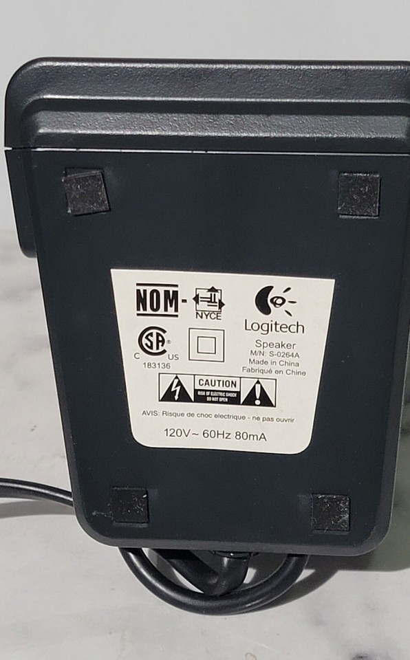 Logitech Powered Computer Multimedia Stereo Desktop Speakers S0264A