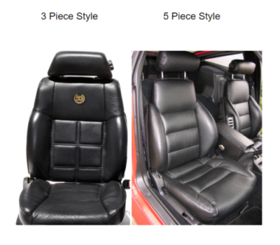 Custom made 300ZX 1990-1999 Replacement Leather Seat Covers Black