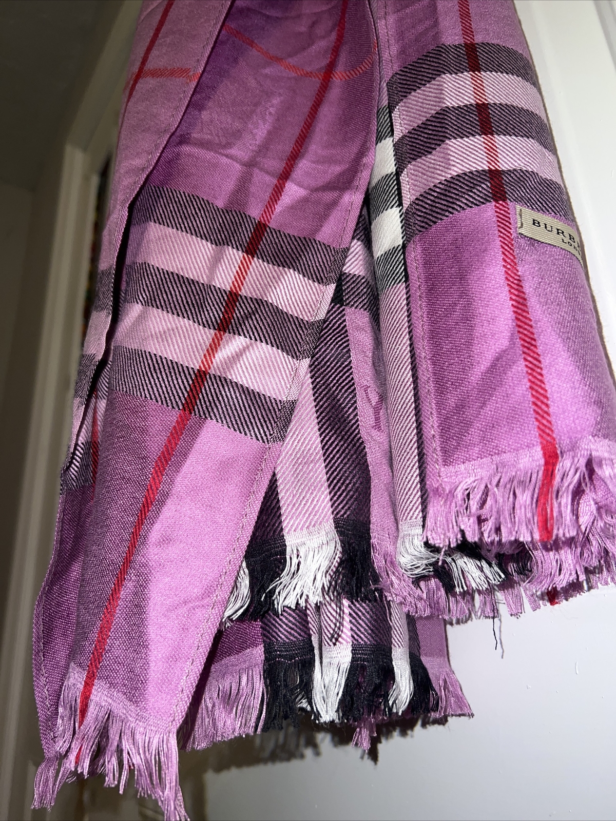 Burberry Giant Check Designer Logo Scarf Multicolor… Gem