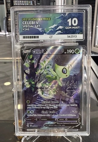 Celebi V (Alternate Full Art) 245/264 Swsh08: Fusion Strike Holo ACE 10