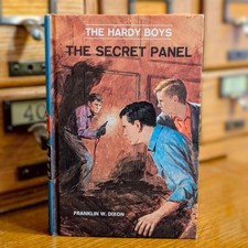 25 The Secret Panel (1946/1969):  Vintage Hardy Boys Book Blue-Back