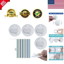 Durable Shower Curtain Holder Clips - Set of 4 for Ultimate Water Protection