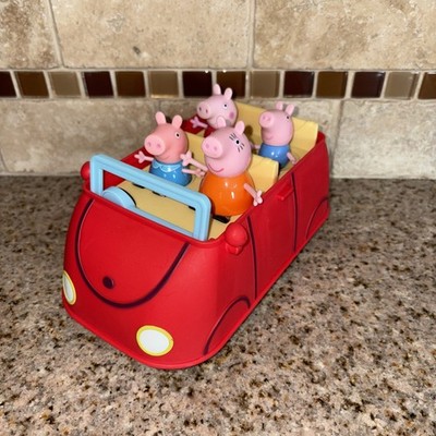 Peppa Pig All Around Peppa's Town Pigs & Talking Red Car #A20