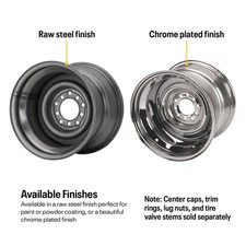 Speedway Smoothie 15x10 Plain Steel Wheel 5 On 4.54.75 4.5 Bs