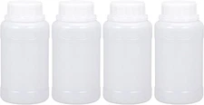 8Oz/250Ml Plastic Food Grade Storage Bottles, Wide Mouth HDPE Chemical Reagent S