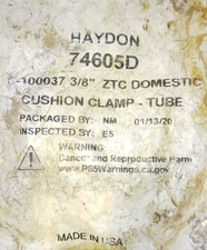 Lot of 2X HAYDON C-100037 Cushion Clamp Set for Tube 3/8"