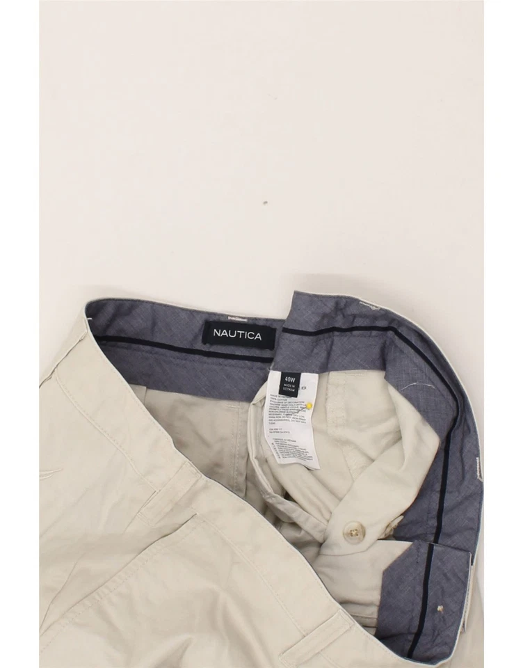 NAUTICA Mens The Deck Pant Classic Fit Chino Shorts W40 XL Beige Cotton CA92 - Image 3 of 3