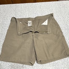 Carhartt B144-LBR Brown Cotton Work Shorts Original Fit Men's Size 38