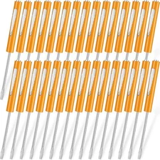 30 Pack Magnetic Slotted Pocket Screwdriver with Mini Tops and Pocket Clips