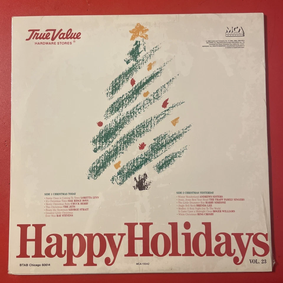 True Value Happy Holidays Vol. 23 LP RCA Bing Crosby Elvis Christmas SEALED!!!! - Image 2 of 4