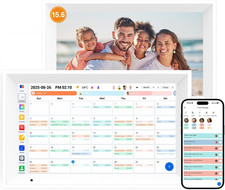 Digital Calendar 15.6" Smart Calendar Chore Chart, 1080P Interactive Touchscreen