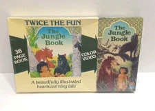 The Jungle Book Saban Video Treasures VHS 1990 Video + Book