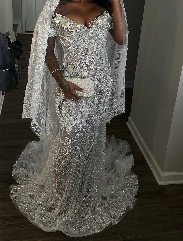 Silver Mermaid & Trumpet Wedding Dresses for sale | eBay