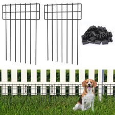 25 Pack Animal Barrier Fence, 17 in H X 27 Ft L No Dig Garden Decorative Fe...