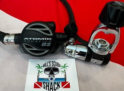 ATOMIC AQUATICS B2 BLACK EDITION REGULATOR LOOKS LIKE NEVER WET!