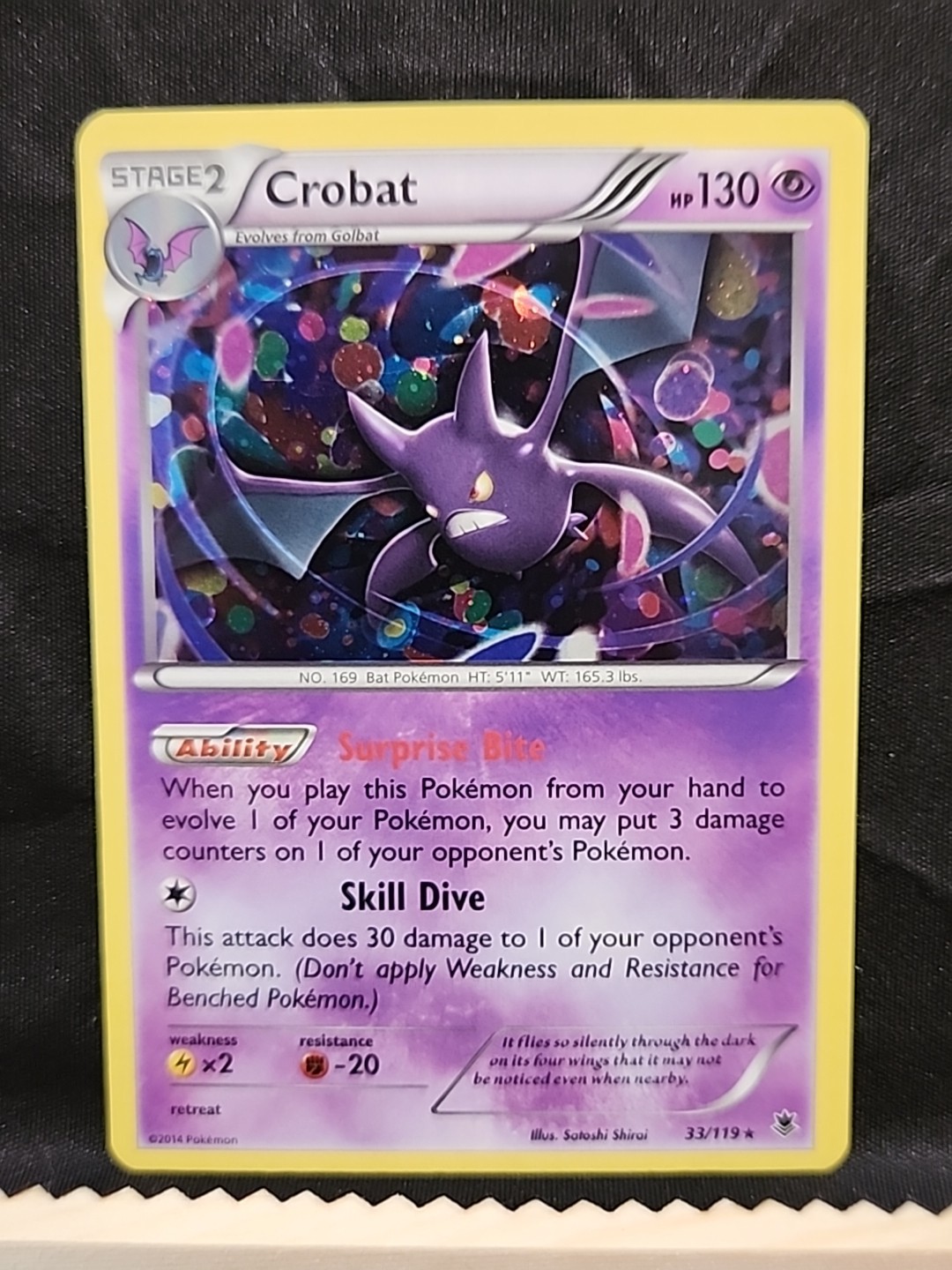 Pokémon TCG - Crobat - 33/119 - Alternate Holo - XY: Phantom Forces [Near Mint]
