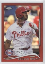 2014 Topps Chrome Red Refractor 9/25 Domonic Brown #153 0f8