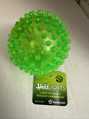 Hedstrom Green HedLights Ball Lights Up NEW