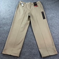 Izod Heritage Chino Mens Chino Pants 36x32 Khaki Cotton Premium Designer