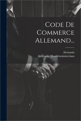 Code De Commerce Allemand... (Paperback or Softback)