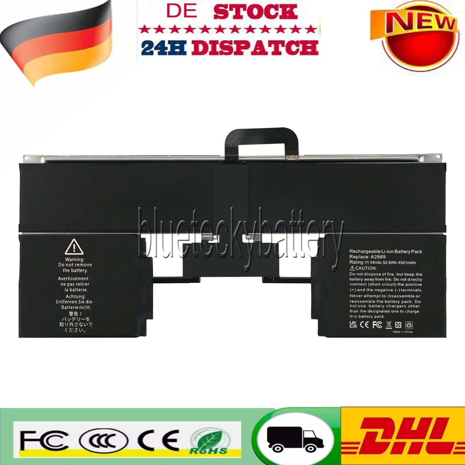 A2681 A2669 Batteria Batteria Batteria per Apple MACBOOK AIR 13" M2 2022 661-26150