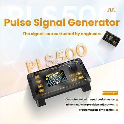 PLS500 Dual-Channel Pulse PWM Signal Generator Adjustable Programmable Dead zone