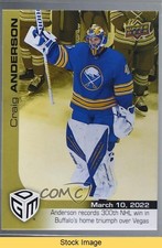 2021-22 Upper Deck Game Dated Moments Gold /100 Craig Anderson #66 READ y1s