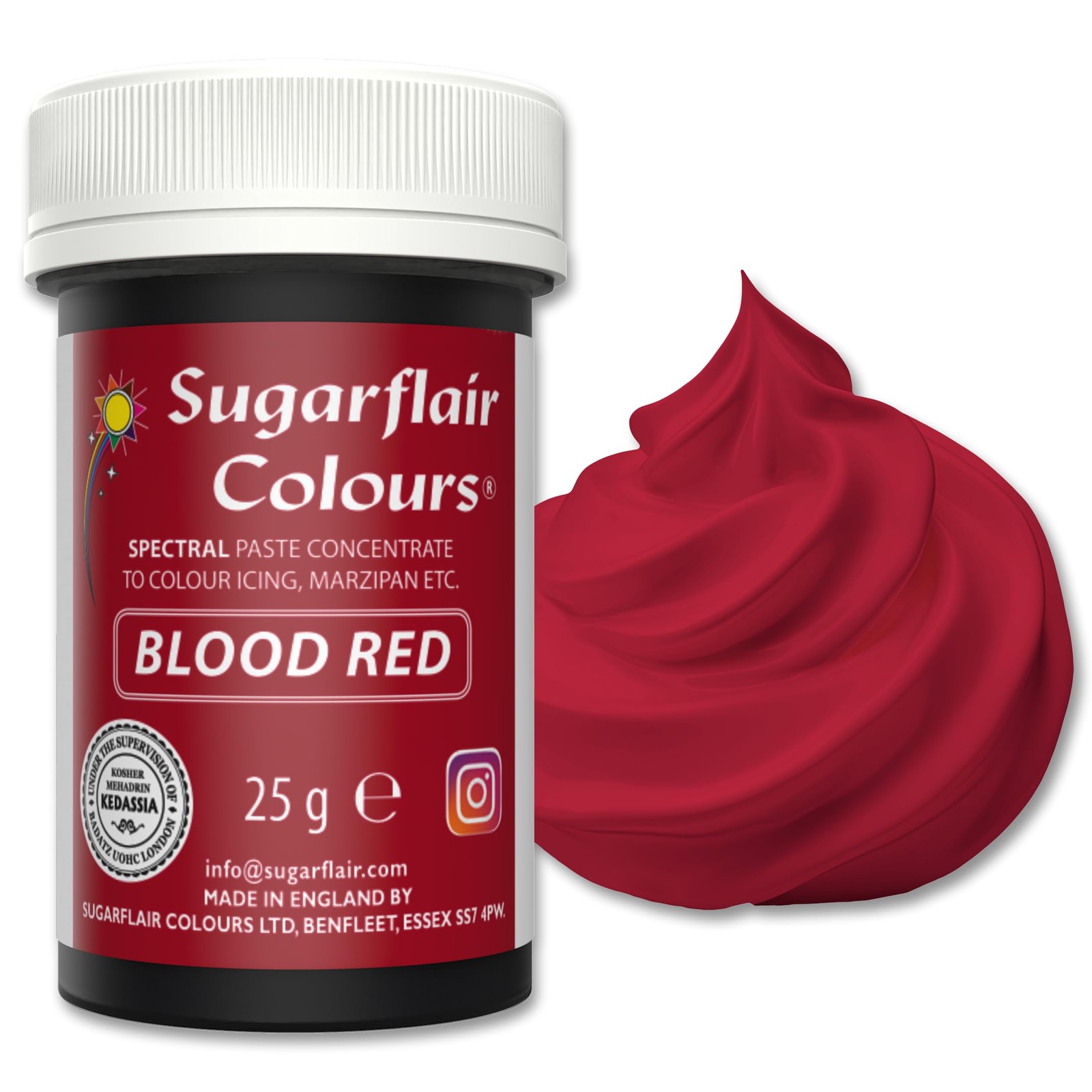 Sugarflair Red Blood - Spectral Paste Concentrate Food Colouring 25G - Image 3