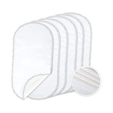 6PK Larger Softer Changing Pad Liners Waterproof, 27x13 Inch Pack of 6 White