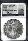 2020 W Burnished Silver Eagle NGC MS 70 John Mercanti Signed Engraver Series