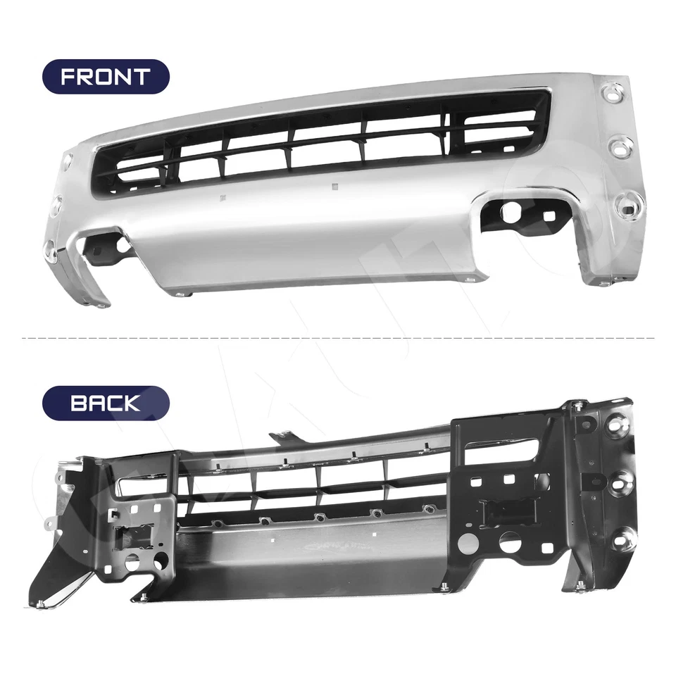 For 2012-21 Nissan NV1500 OE Style Front Bumper Split Chrome w/o Fog Light Holes Foto 2 de 4