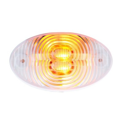4 LED Fender Turn Signal Light for Freightliner M2 Amber LED Clear Lens UP#30135