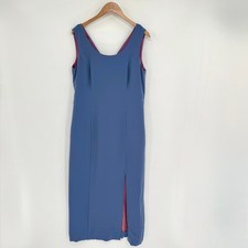 Donna Ricco NY Blue Periwinkle Sleeveless Maxi Gown Dress Women's