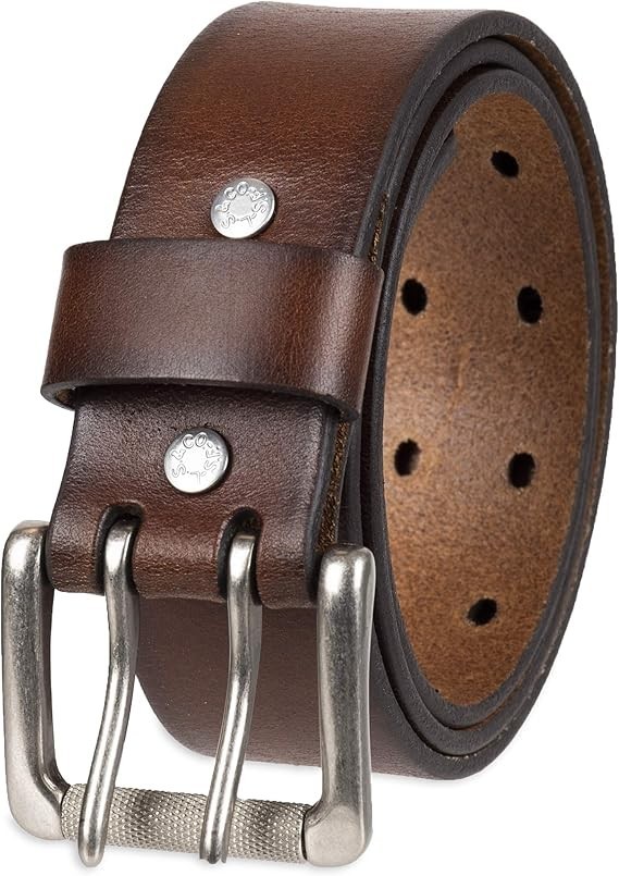 Levi's Men's Casual Leather Jean Belt with Double Prong Buck
