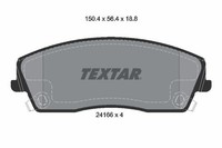 Textar Bremsbelagsatz, Scheibenbremse 2416601