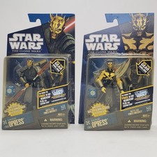 Hasbro Star Wars The Clone Wars Savage Opress  x2   CW55 &  CW59 unopened NIB