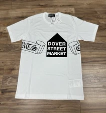 Dover Street x Chrome Hearts x CDG Scroll White T-Shirt Size XXL Authentic