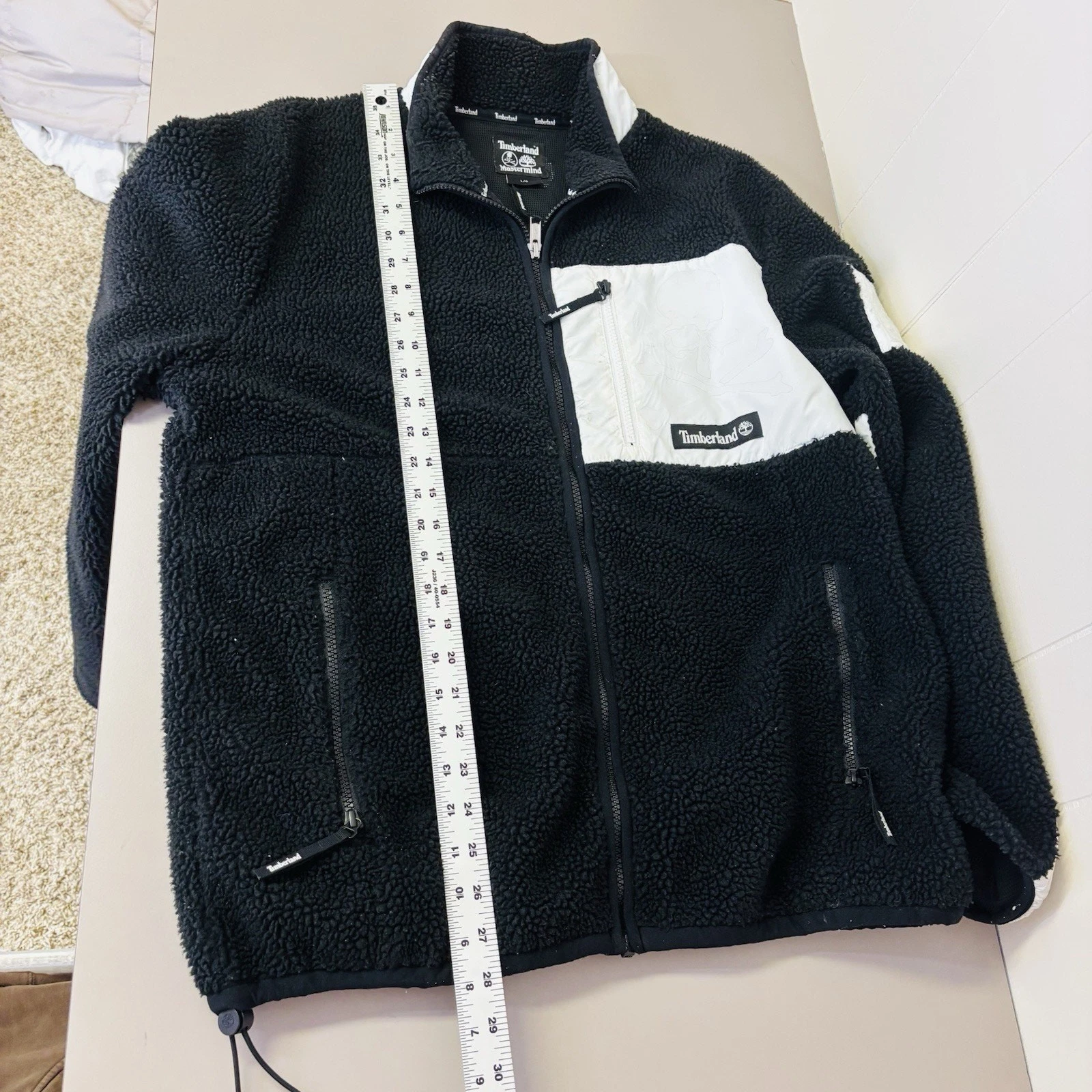 Timberland X Mastermind World Color Block Pocket Fleece Lined Logo Jacket Large - product detail image 8