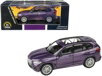 2018 BMW X5 Daytona Violet Metallic with Sunroof 1/64 Diecast Model Car by Parag