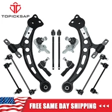 12Pc Front Control Arms Kit Ball Joints Tie Rod For 1997-2001 Toyota Camry ES300