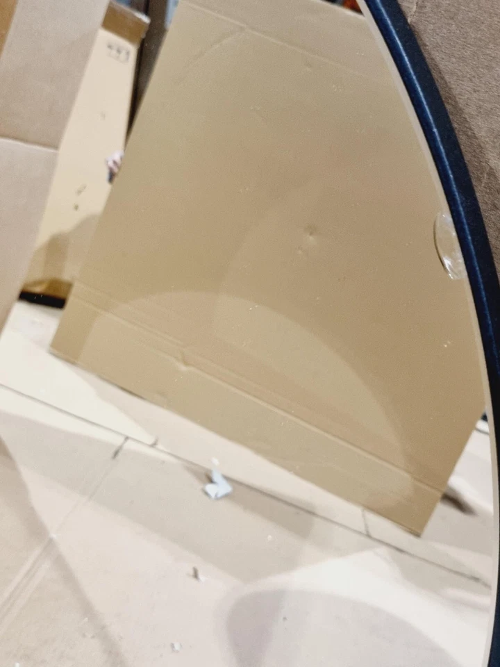 Металлическое круглое настенное зеркало John Lewis Scandi, черное, 80 см - Изображение 3 из 4