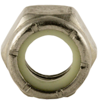 1/4''-20 Coarse Ne (Standard) Nylon Insert Locknuts Coarse Stain A2 18-8, Qty 25