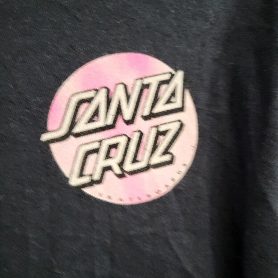 Sudadera Santa Cruz Mujer 10 Negra Sudadera con Capucha Logo Gráfico Rosa Ligera Foto 2 de 4