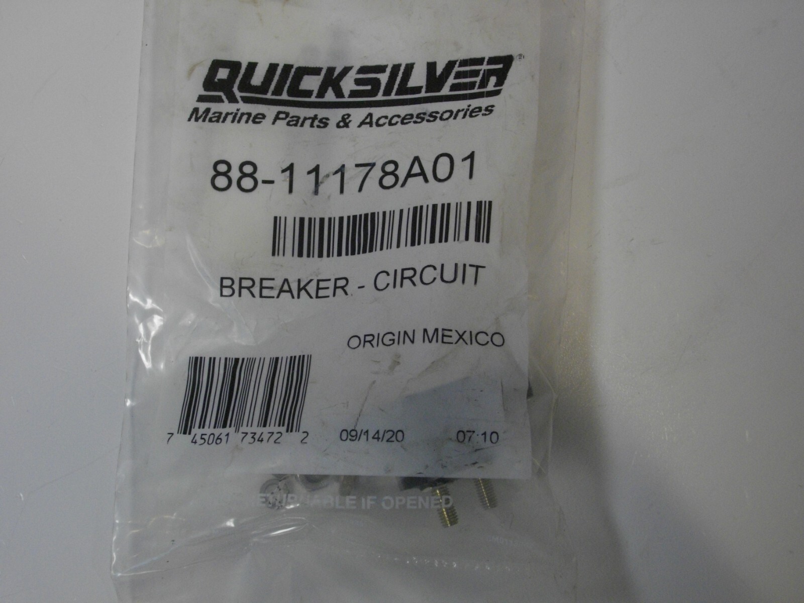 Mercury Quicksilver Mercruiser Circuit Breaker 50 Amp 11178a01 for 