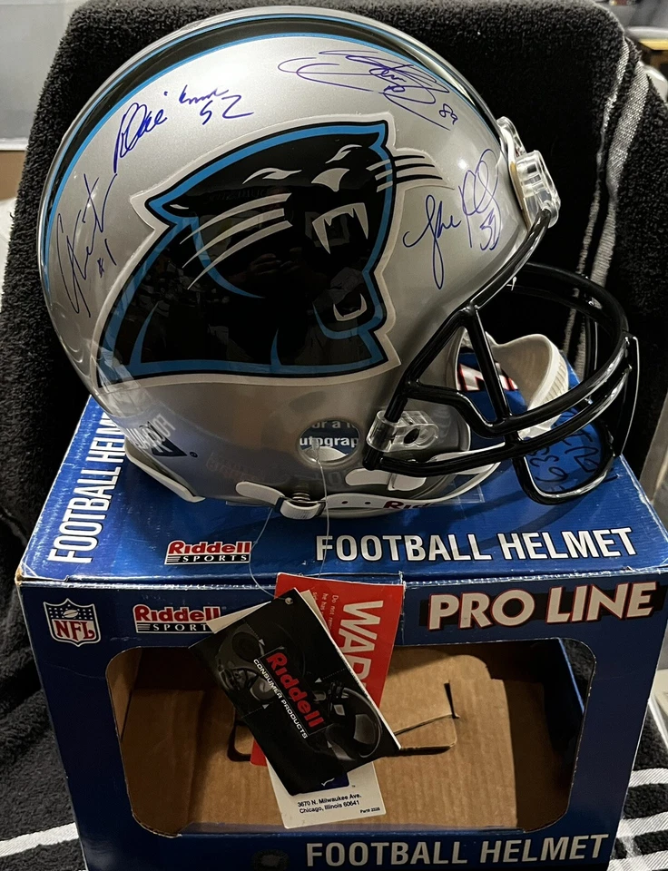 CAROLINA PANTHERS SIGNED Reggie White Kevin Greene ++ Authentic Helmet JSA LOA - Image 2 of 4