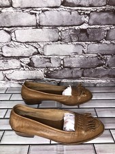 Van Eli VTG Brown Leather Kiltie Loafers Dress Shoes Women’s Sz 8.5M US/39EU