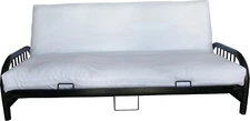 Solid White Full Size Futon Mattress Cover, Bed Protectors, Slipcovers, Covers