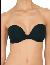 NWOT NATORI BLACK 30DD 32D 32DD 32DDD 32G MinimalContour UW Strapless Bra 729229
