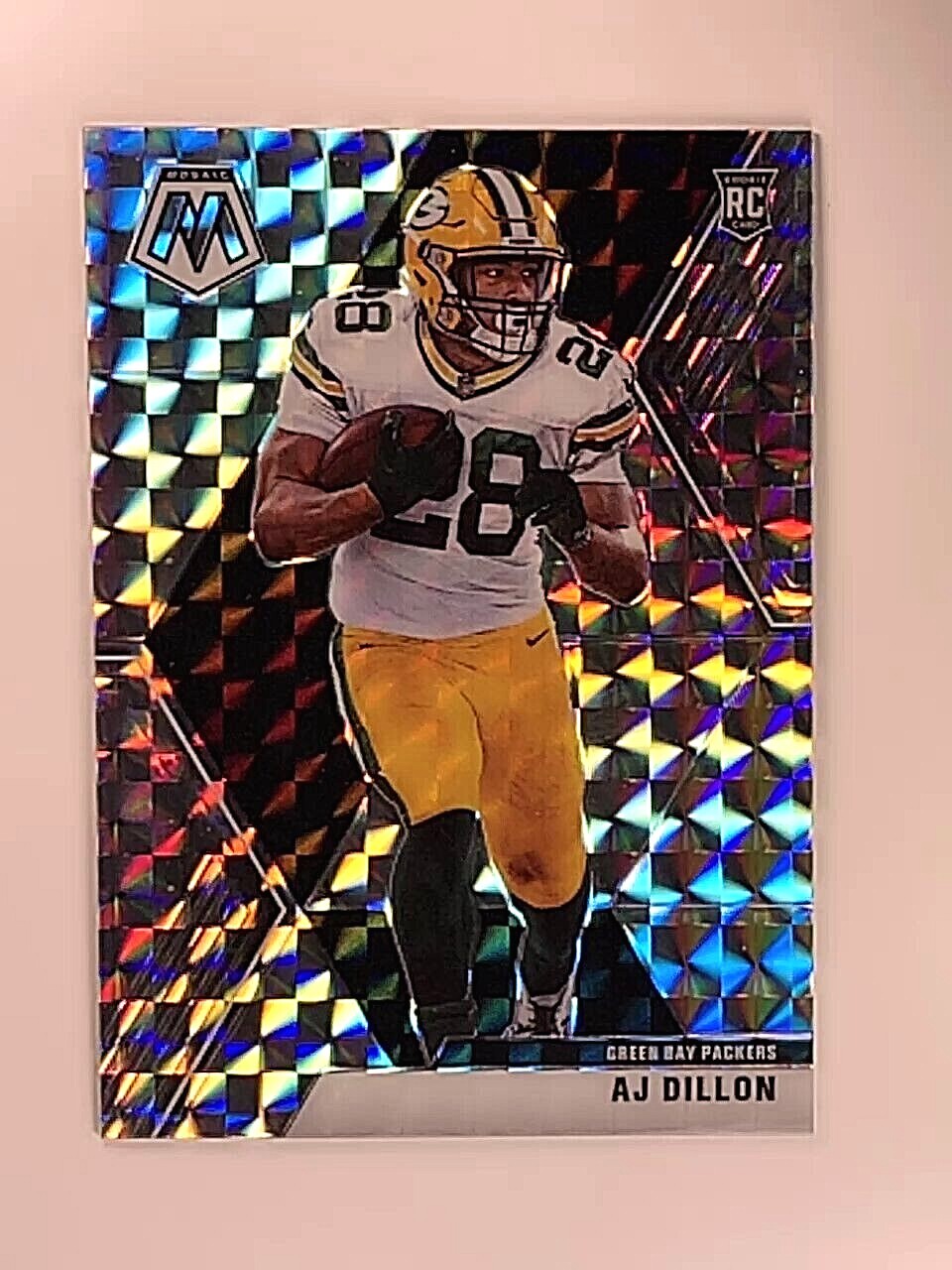 AJ Dillon ROOKIE 2020 Mosaic Silver Prizm Refractor #226 Green Bay Packers RC